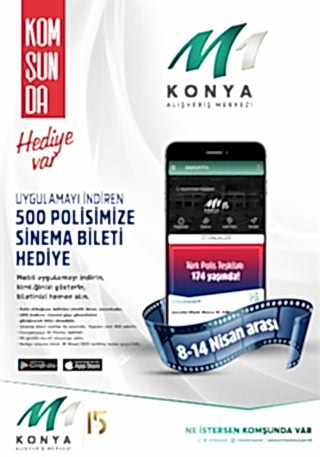M1 KONYA,POLİS HAFTASI ,SİNEMA BİLETİ